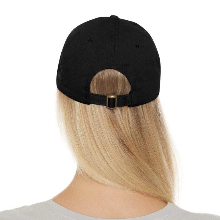 Dad Hat with Leather Patch (Round) – Image 26