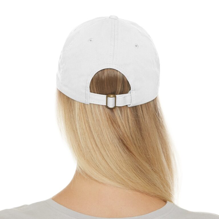 Dad Hat with Leather Patch (Round) – Image 6