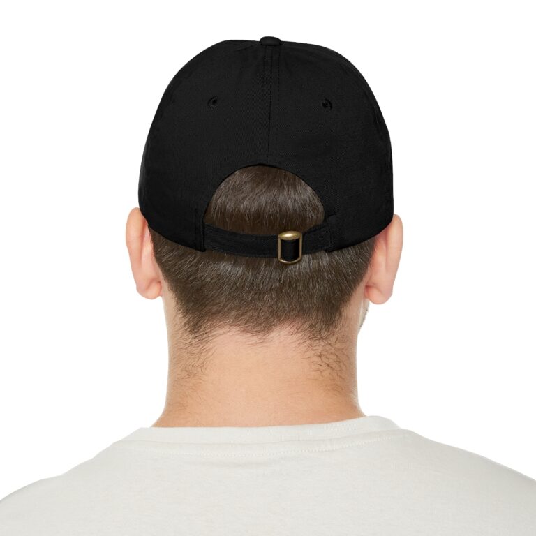 Dad Hat with Leather Patch (Round) – Image 29