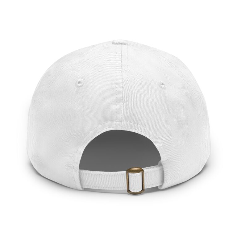 Dad Hat with Leather Patch (Round) – Image 13