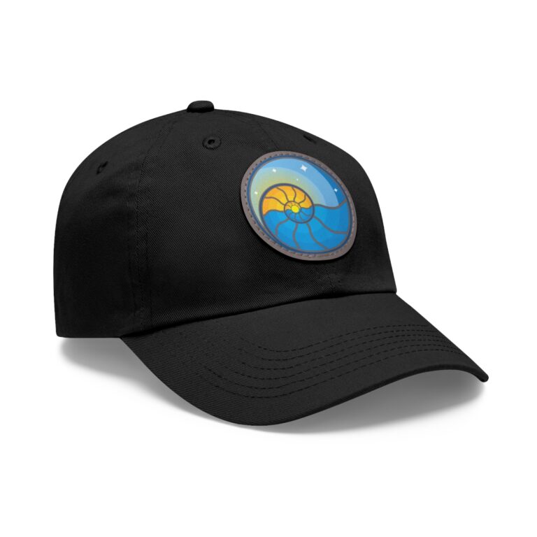 Dad Hat with Leather Patch (Round) – Image 22