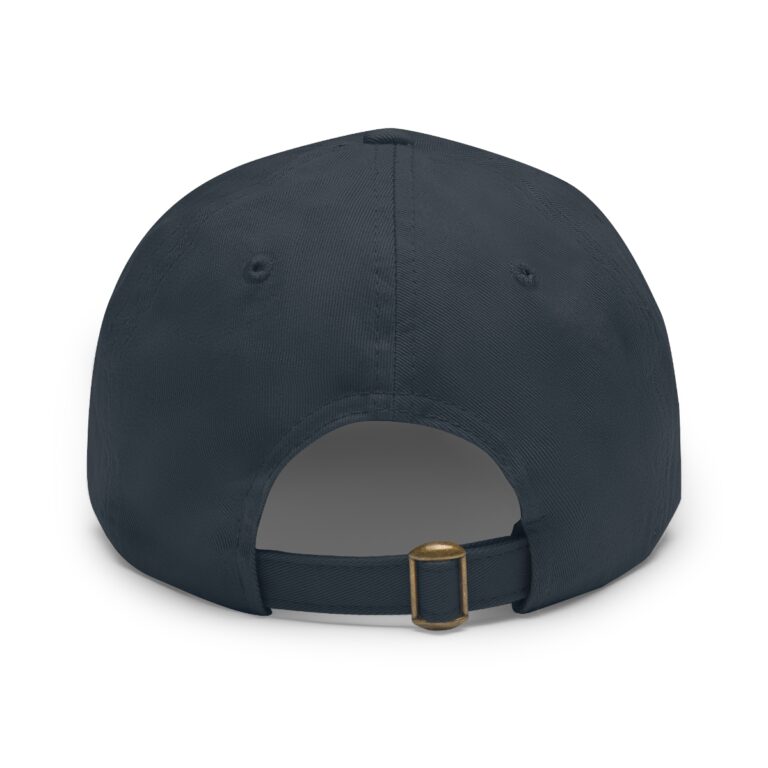 Dad Hat with Leather Patch (Round) – Image 15