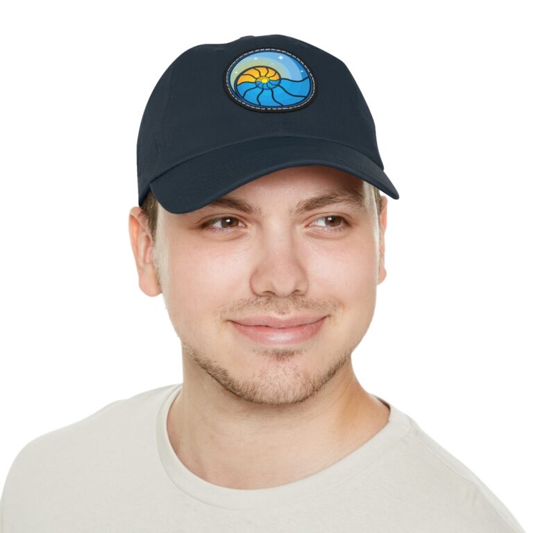 Dad Hat with Leather Patch (Round) – Image 16