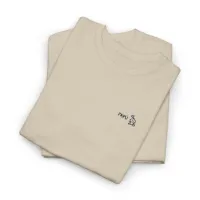 Minimal Paw Print Tee — ‘Paw’ Chest Logo Cotton T‑Shirt – Image 3
