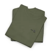 Minimal Paw Print Tee — ‘Paw’ Chest Logo Cotton T‑Shirt – Image 9