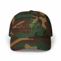 Classic Dad Cap –  Green Camo, One size