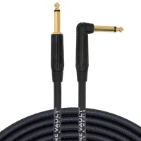 Headliner Series - Tour Grade Noiseless Instrument Cable - Right Angle to Strait Gold Plated Connectors – Image 1