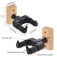 Guitar Wall Mount - Beech Wood  – Image 2