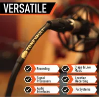 25 Foot XLR Quad Core Professional Series Microphone Cable – Image 6