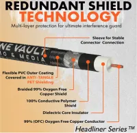 Headliner Series - Tour Grade Noiseless Instrument Cable - Right Angle to Strait Gold Plated Connectors – Image 2