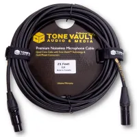 25 Foot XLR Quad Core Professional Series Microphone Cable – Image 1