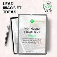 Lead Magnet Cheat Sheet: 30 Ideas For Capturing Ieads – Image 1