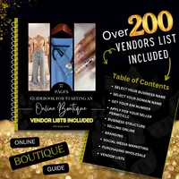 Guidebook For Starting An Online Boutique + Vendor Lists – Image 3