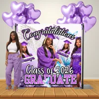 GRADUATION BACKDROP – Purple