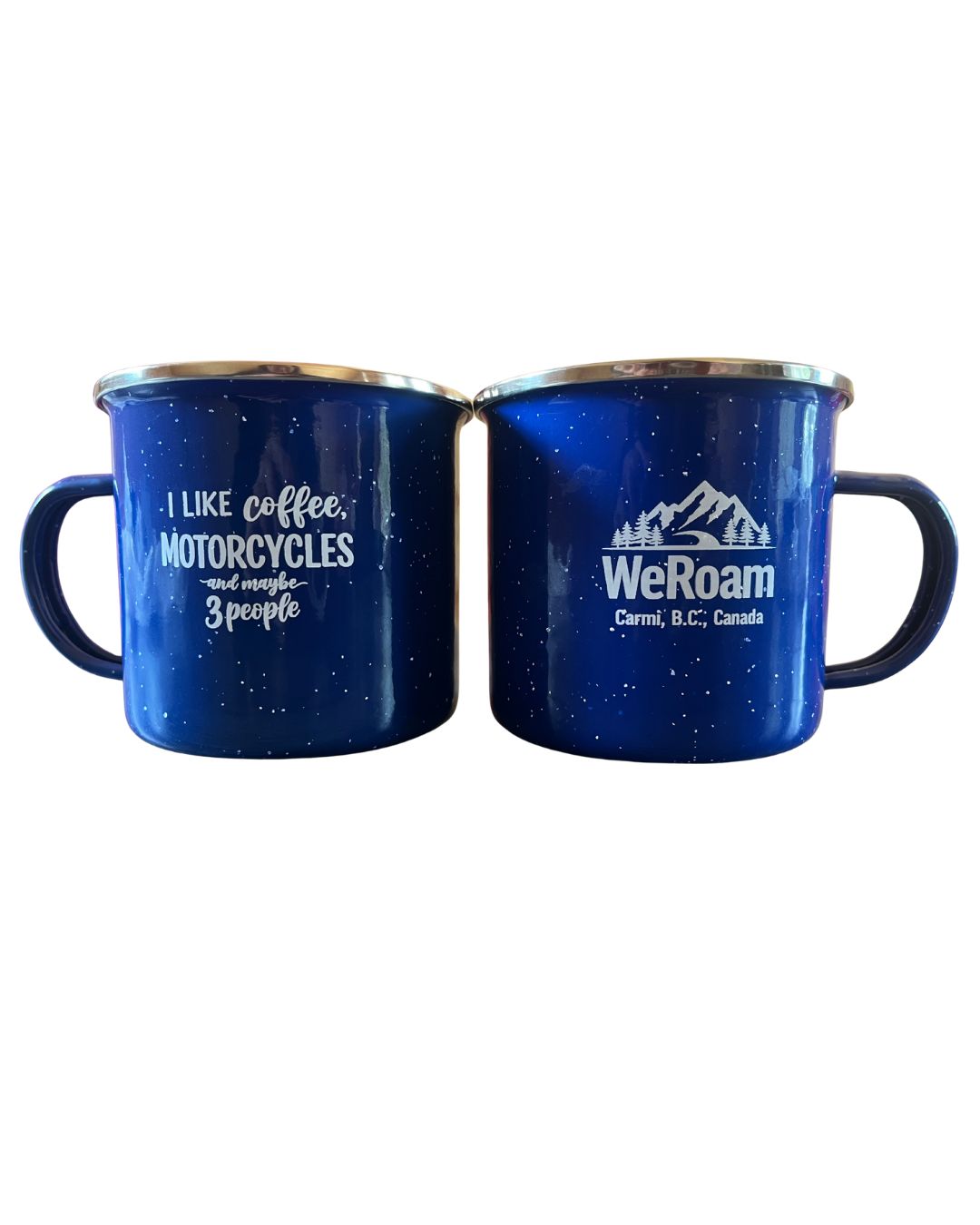 I Like Coffee, Motorcycles & Maybe 3 People Mug – Navy