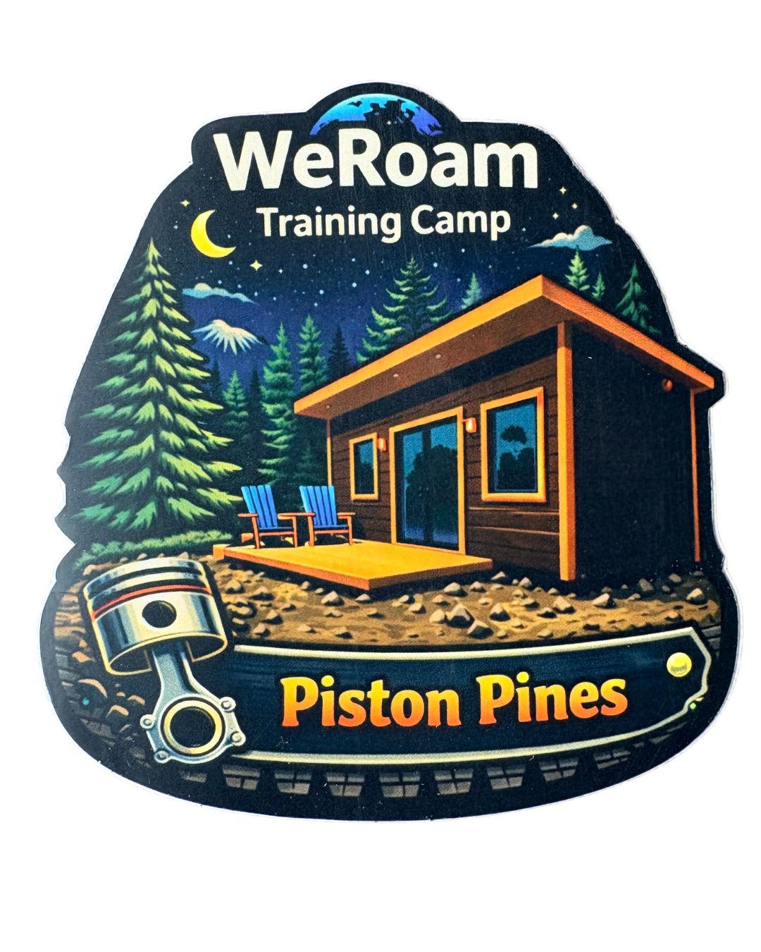 WeRoam Piston Pines Sticker – Image 1