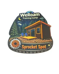 WeRoam Sprocket Spot Cabin Sticker – Image 1