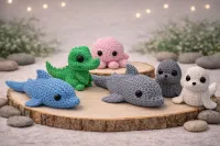 Ocean & Water Life 3D Printed a Knit Textured Animals – Image 1