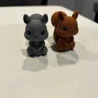 Forest & Woodland 3D Printed Knit Textured Animals – Image 1