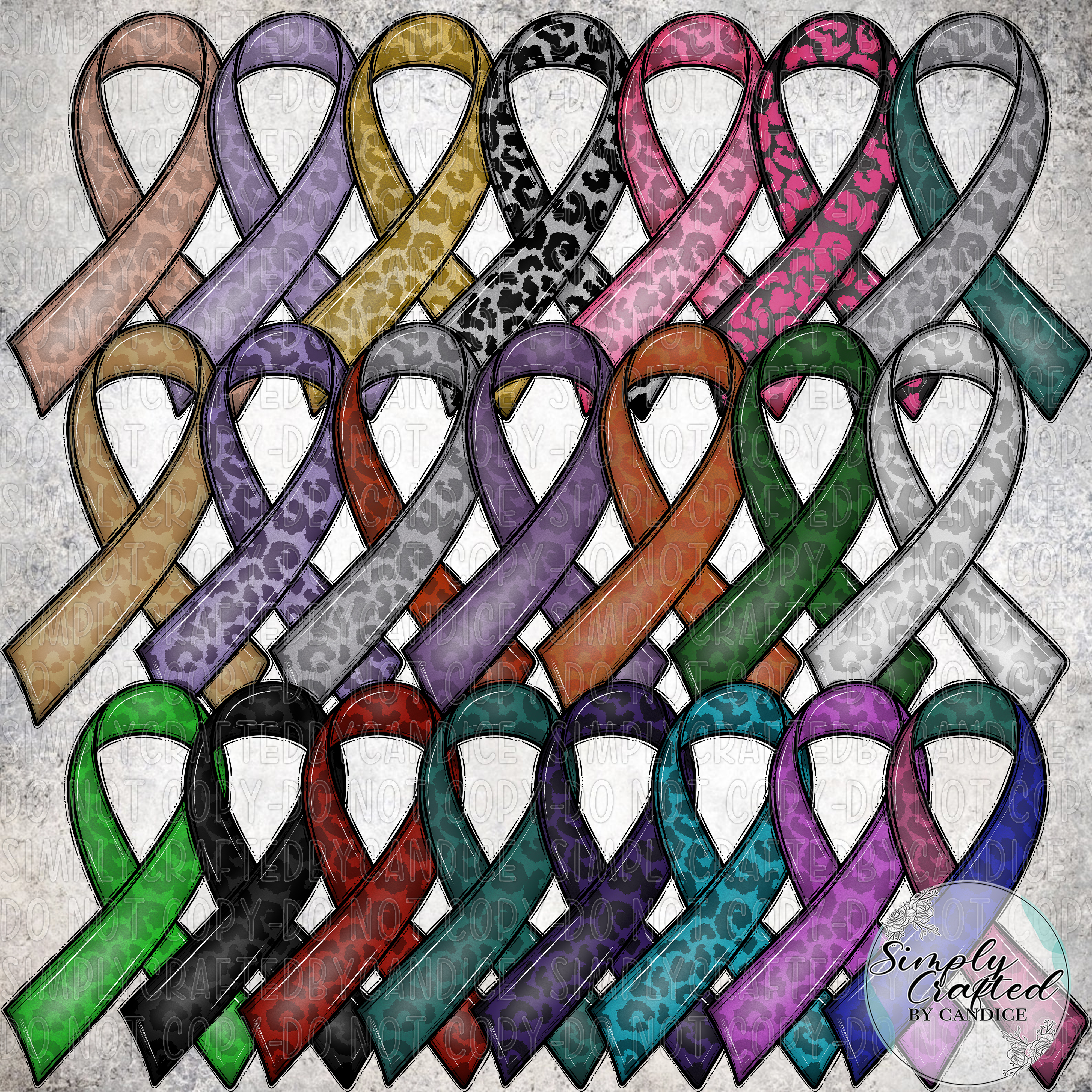 Awareness Ribbons Clipart Bundle – Image 2