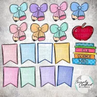 School Banner Hand drawn PNG Alpha Bundle – Image 3