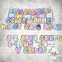School Banner Hand drawn PNG Alpha Bundle – Image 1