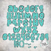 School Stlye Hand drawn LAYERED Alpha Bundle – Image 2
