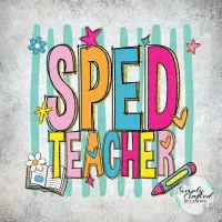 School Teacher/Staff Retro T-shirt Design PNG – Image 41