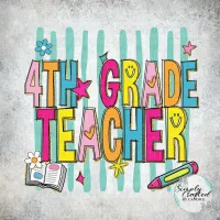 School Teacher/Staff Retro T-shirt Design PNG – Image 53
