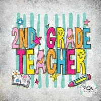 School Teacher/Staff Retro T-shirt Design PNG – Image 51