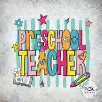 School Teacher/Staff Retro T-shirt Design PNG – Image 46