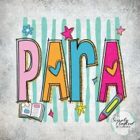 School Teacher/Staff Retro T-shirt Design PNG – Image 35