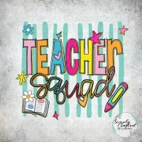 School Squad Retro T-shirt Design PNG – Image 35