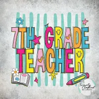 School Teacher/Staff Retro T-shirt Design PNG – Image 56