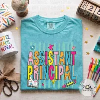 School Teacher/Staff Retro T-shirt Design PNG – Image 8