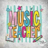 School Teacher/Staff Retro T-shirt Design PNG – Image 25
