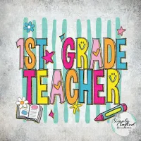 School Teacher/Staff Retro T-shirt Design PNG – Image 50