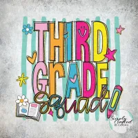 School Squad Retro T-shirt Design PNG – Image 18
