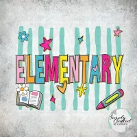 Elementary pk-5 Retro T-shirt Design PNG – Image 29