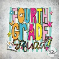 School Squad Retro T-shirt Design PNG – Image 21