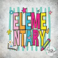 Elementary pk-5 Retro T-shirt Design PNG – Image 26