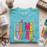 Elementary pk-5 Retro T-shirt Design PNG – Image 28