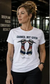Valor: Earned, Not Given Performance Tee – Image 4