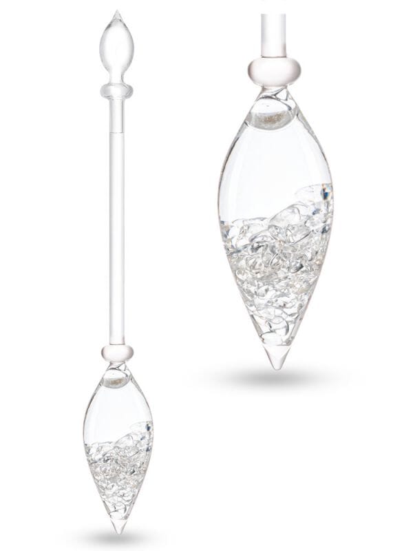 VitaJuwel 4 verschiedene Wasserstäbe für Edelsteinwasser – Diamant: Bergkristall mit Diamantsplittern