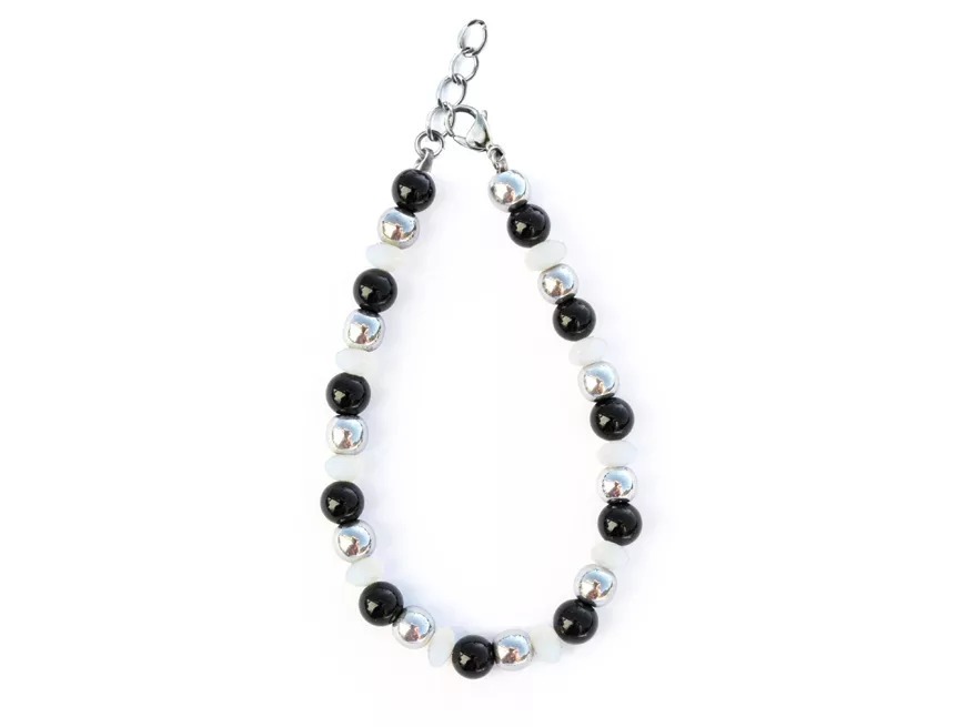 GEM MIX LINE: Armband, Collier & Ohrringe – Onyx, Perlmutt, Armband