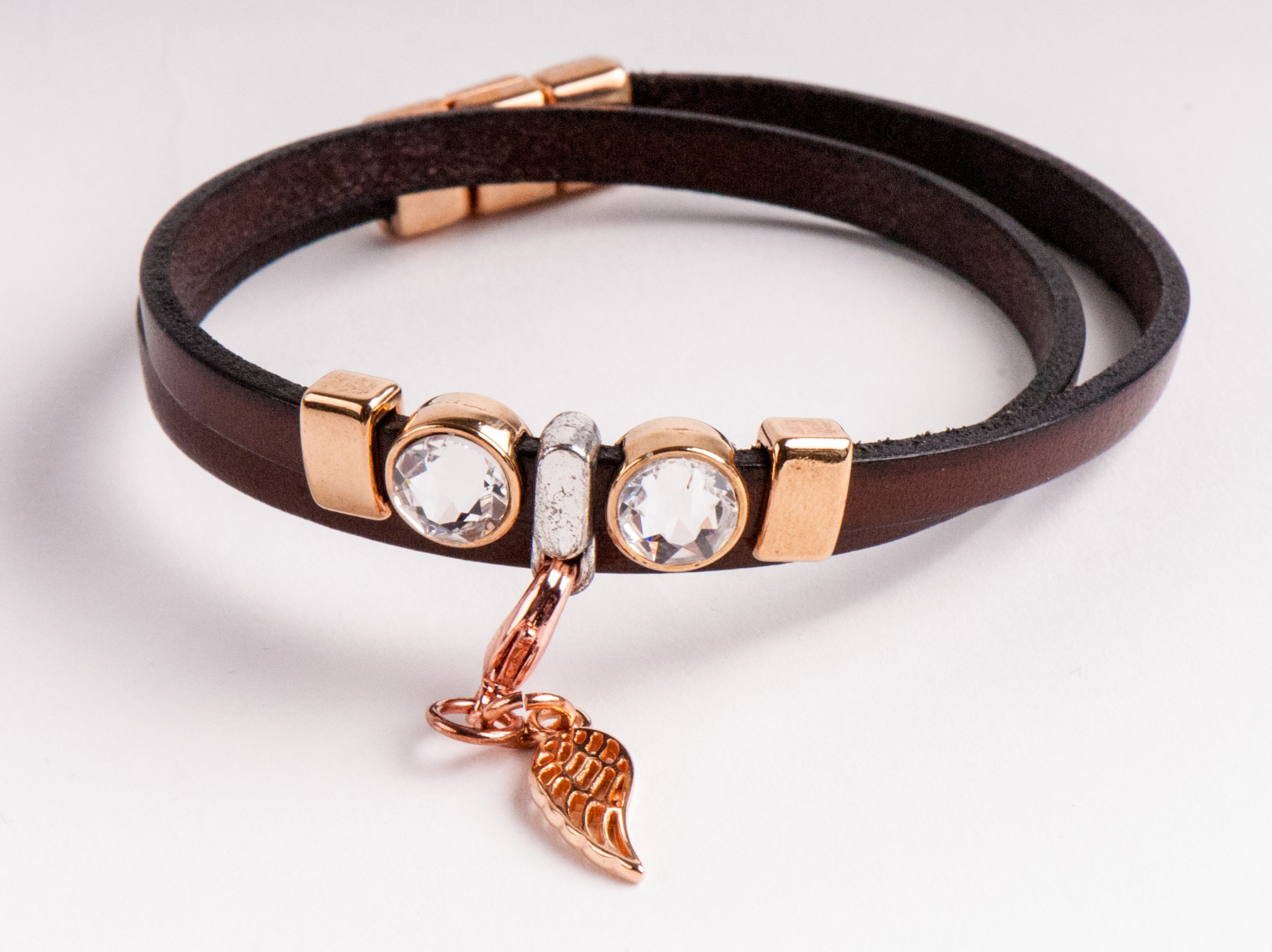6 x Kristallarmband Engelsrufer – Engelsflügel