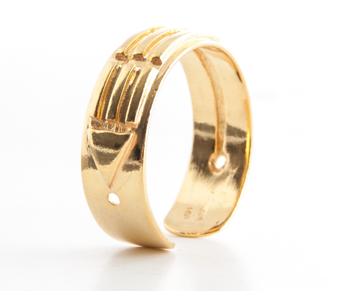 Atlantisring – der Ring der Schützer – Silber vergoldet, Herren