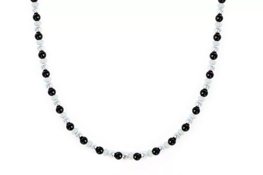 GEM MIX LINE: Armband, Collier & Ohrringe – Onyx, Perlmutt, Collier