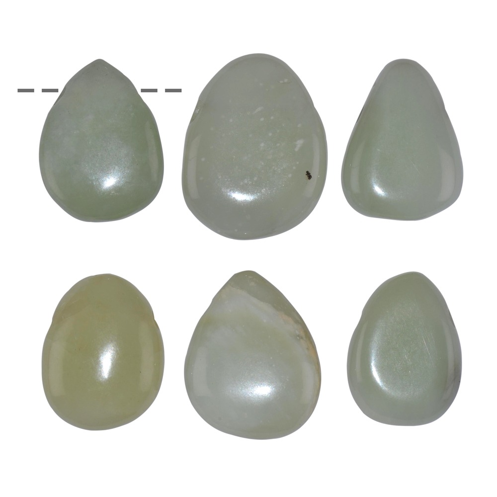 Trommelstein-Schmuck & Hilfe für jedes der 12 Sternzeichen – Serpentin (China Jade)
