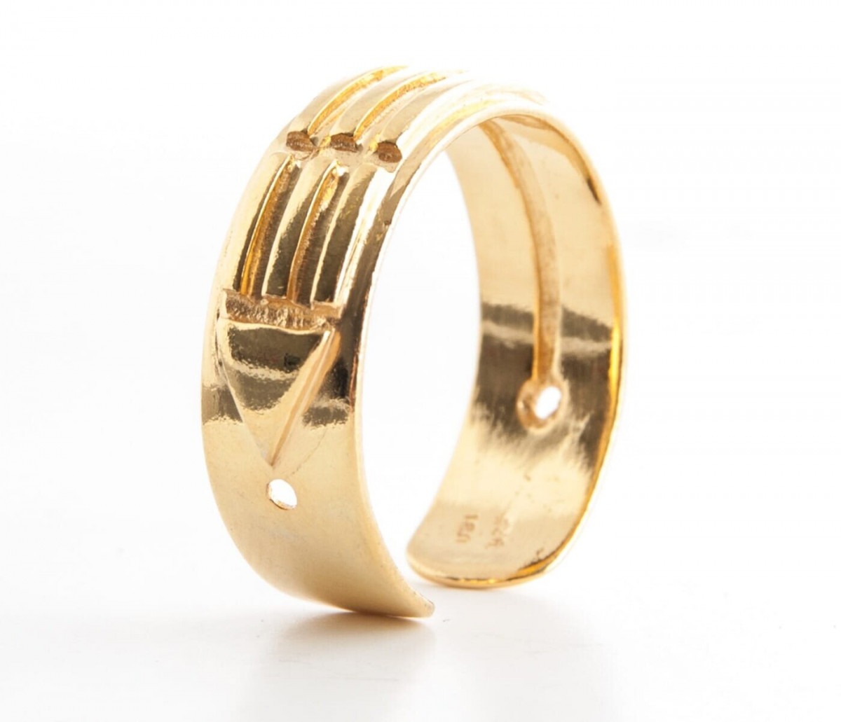 Atlantisring – der Ring der Schützer – Silber vergoldet, Damen